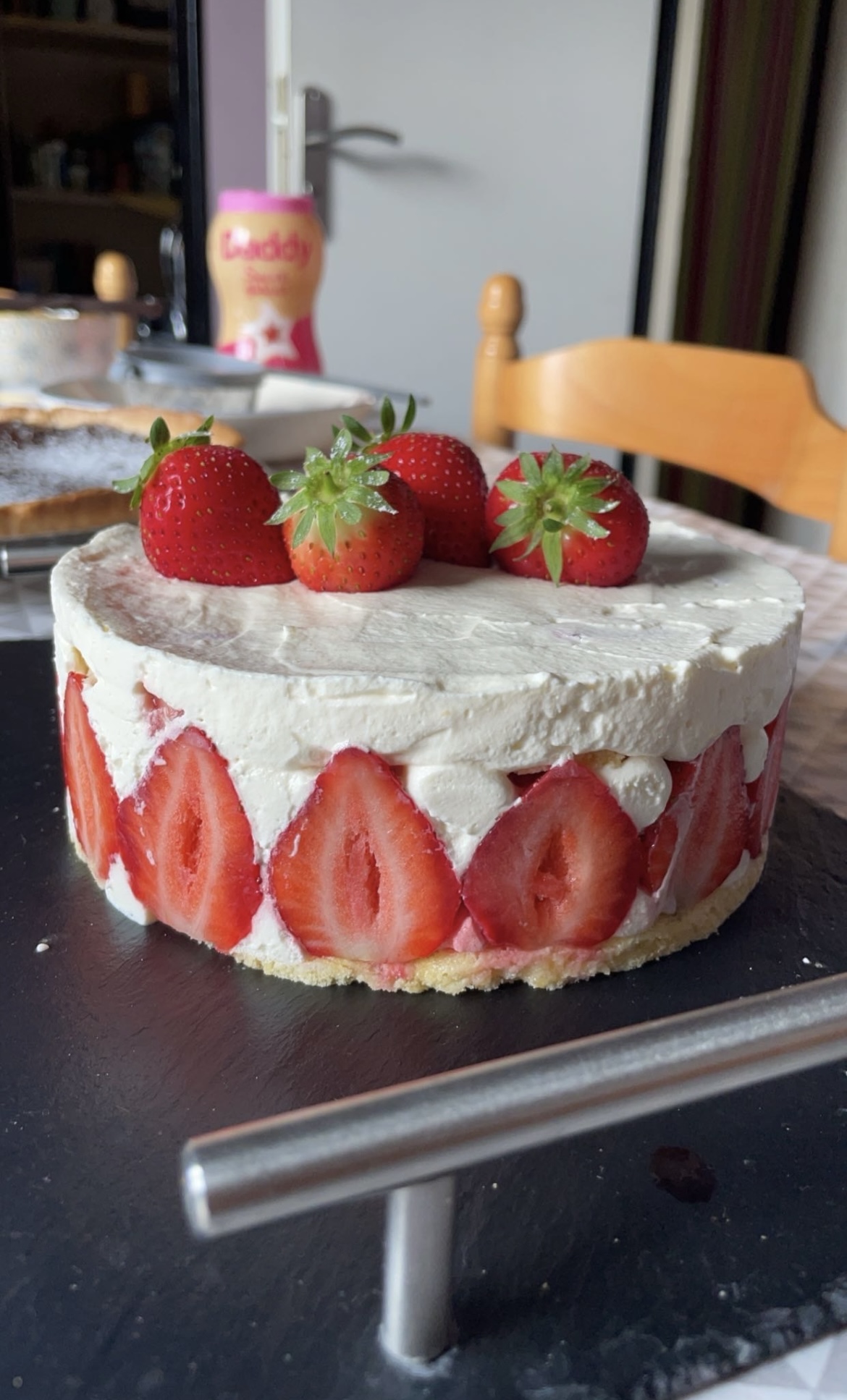 Fraisier maison sans gluten