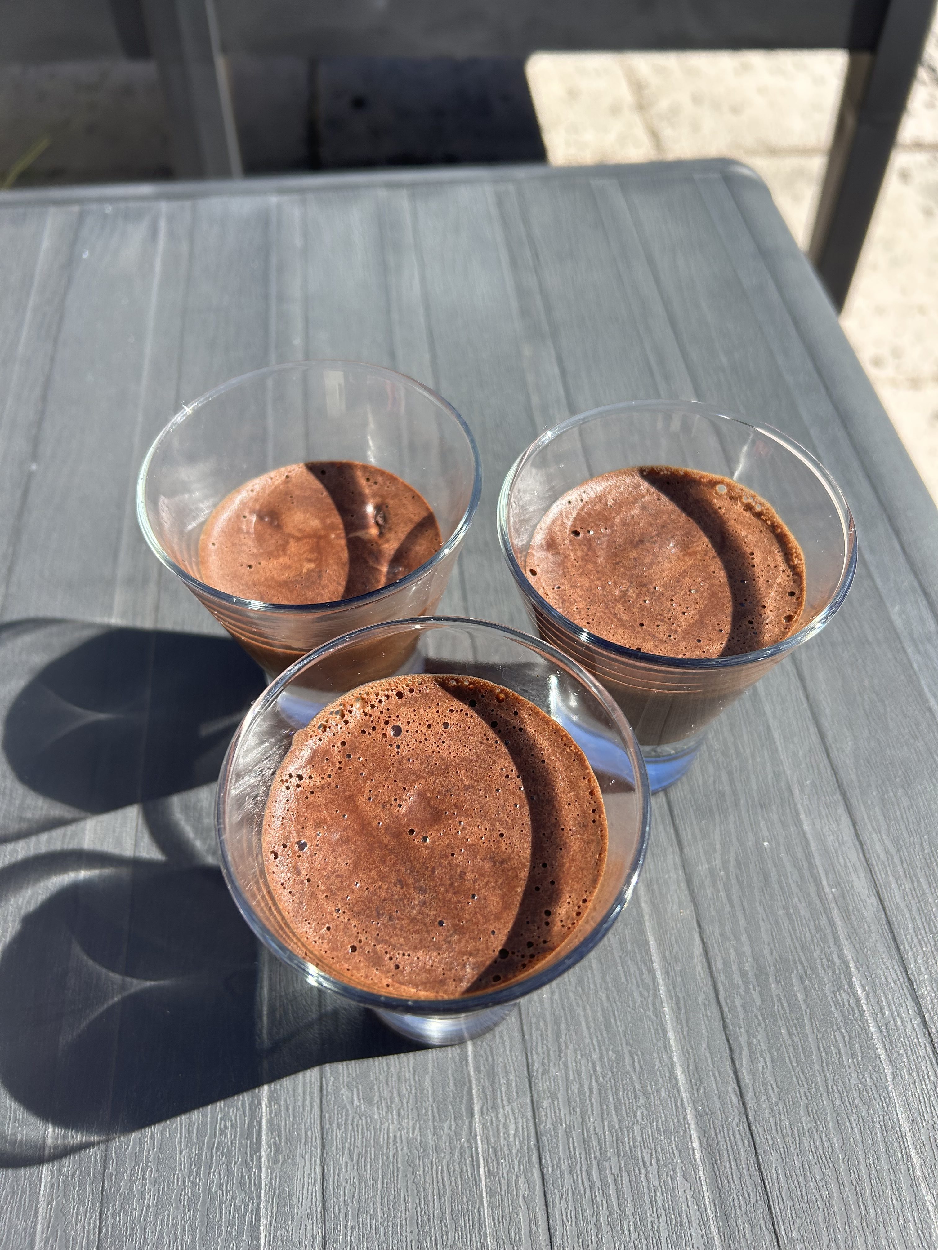 Mousse au chocolat végane
